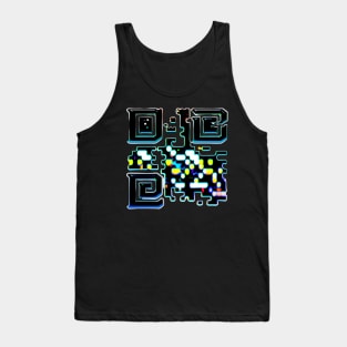 QR code art shape design Tank Top